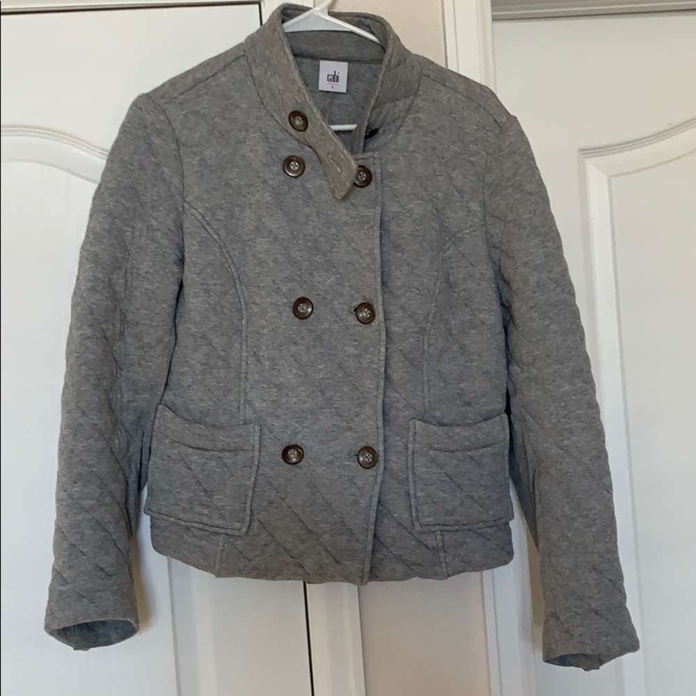 Cabi grey quilted jacket